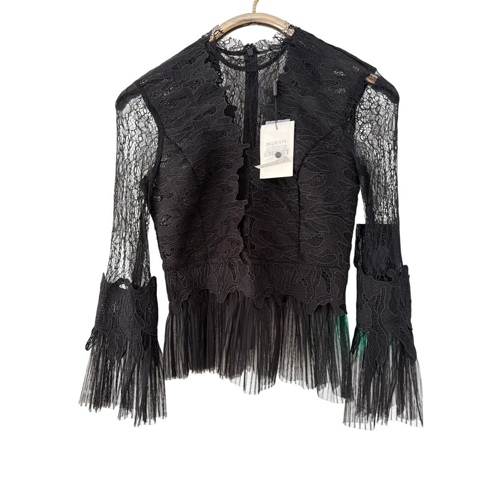 Revolve Francesca Top in Black top size S 4 New NWT - Picture 7 of 13